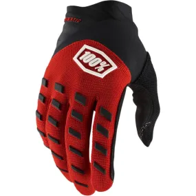 100% Youth Airmatic Gloves - Red/Black