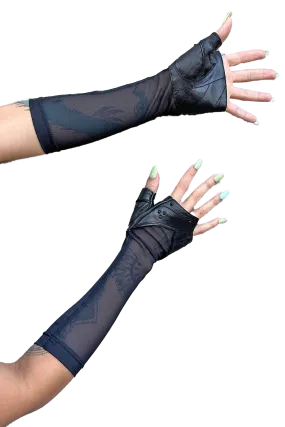 5D x Steam Trunk Arbalest Gloves - leather/mesh