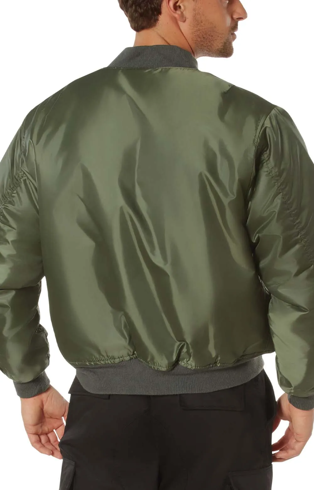 (6325) Lightweight MA-1 Flight Jacket - Sage