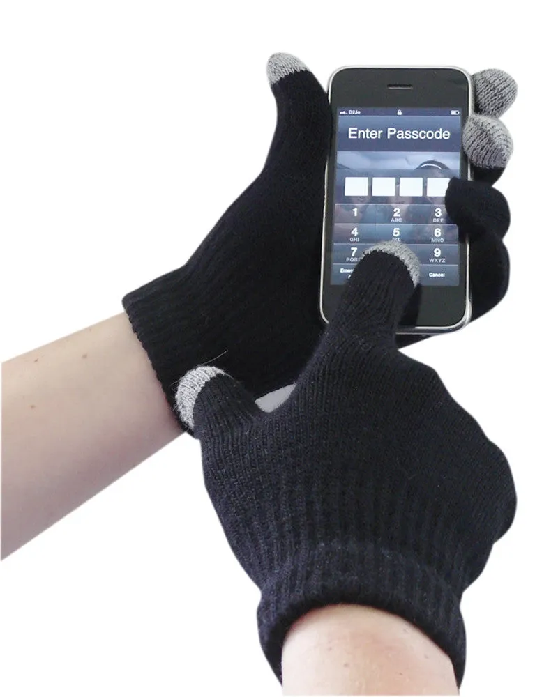 (6/Case) Portwest Black Touchscreen Knit Glove