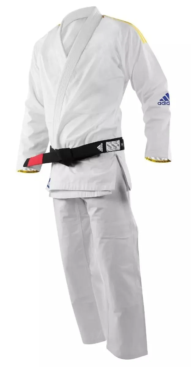 adidas Mens BJJ Gi Response White Jiu Jitsu Suit