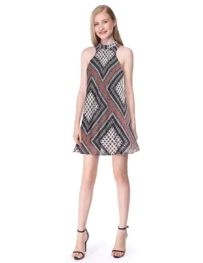 Alisa Pan Printed Sleeveless Shift Dress