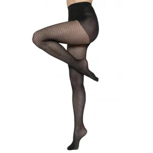 Andrea Bucci 30 Denier Chevron Pattern Tights