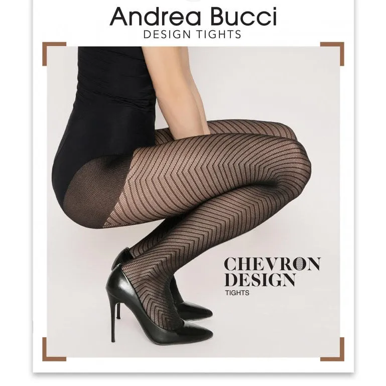 Andrea Bucci 30 Denier Chevron Pattern Tights