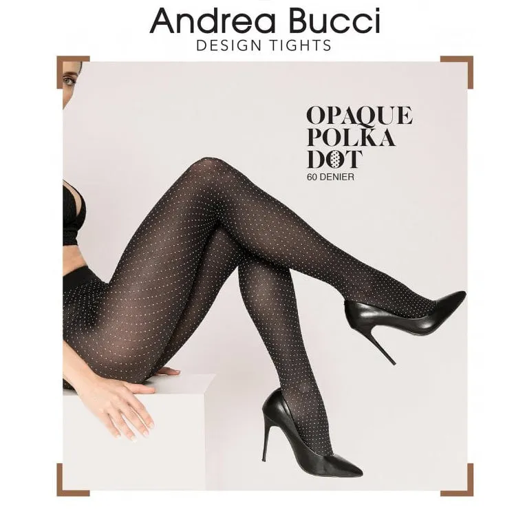 Andrea Bucci 60 Denier Opaque Polka Dot Tights