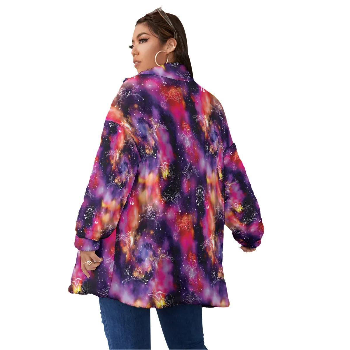 Animal Ancestors Cosmic Swirl Borg Fleece Coat