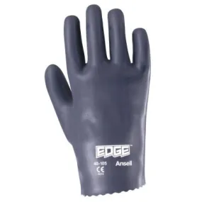 Ansell Edge Nitrile Gloves, Slip-On Cuff, Interlock Knit Lined, Size 10, 103725