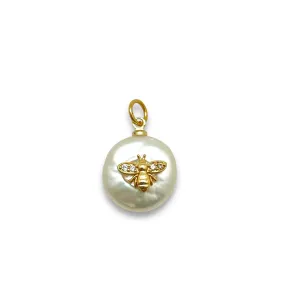 Bee Pearl Charm