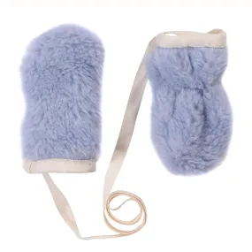 Blue Bear Woolen Baby Gloves