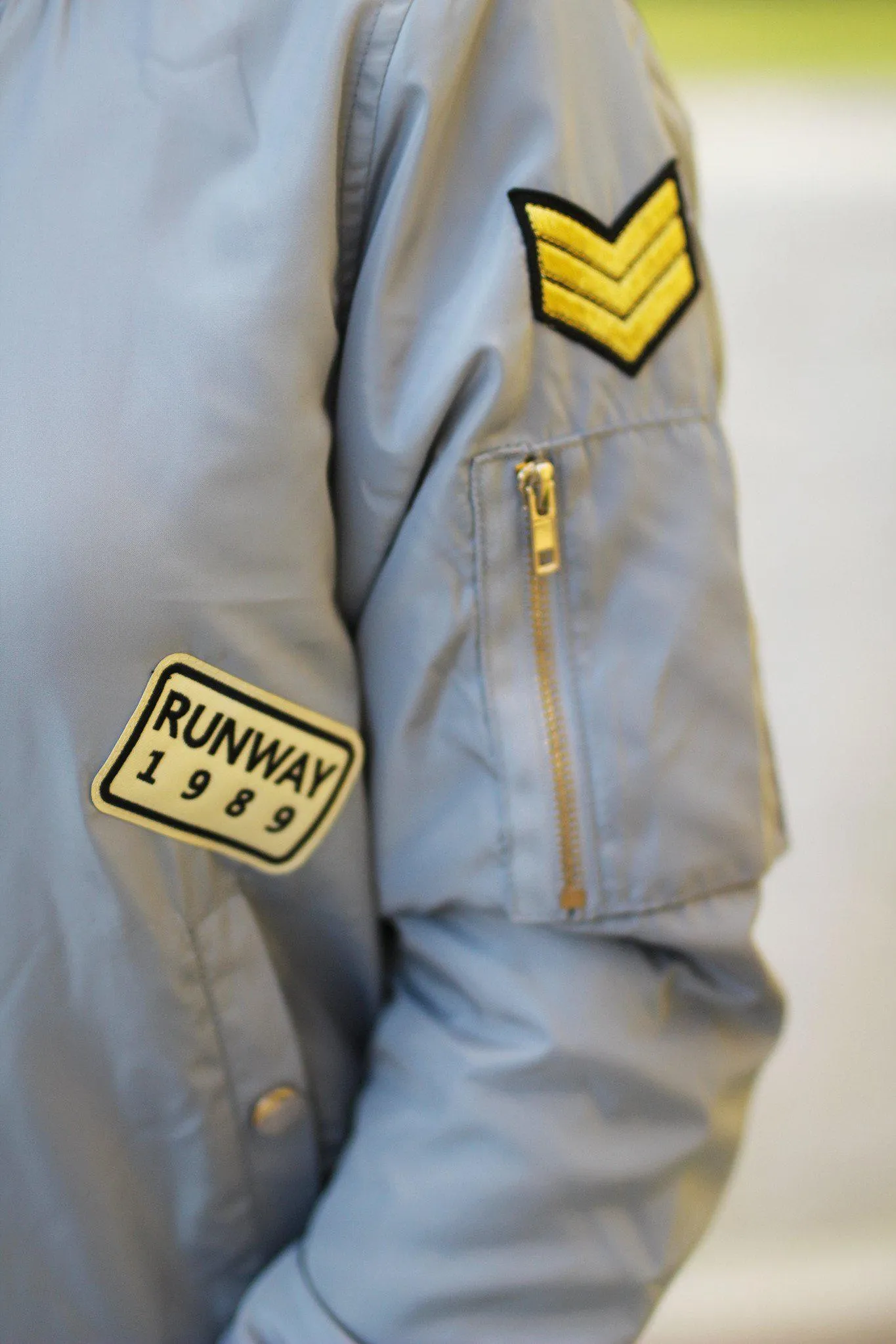 Bomber Jacket with Patches