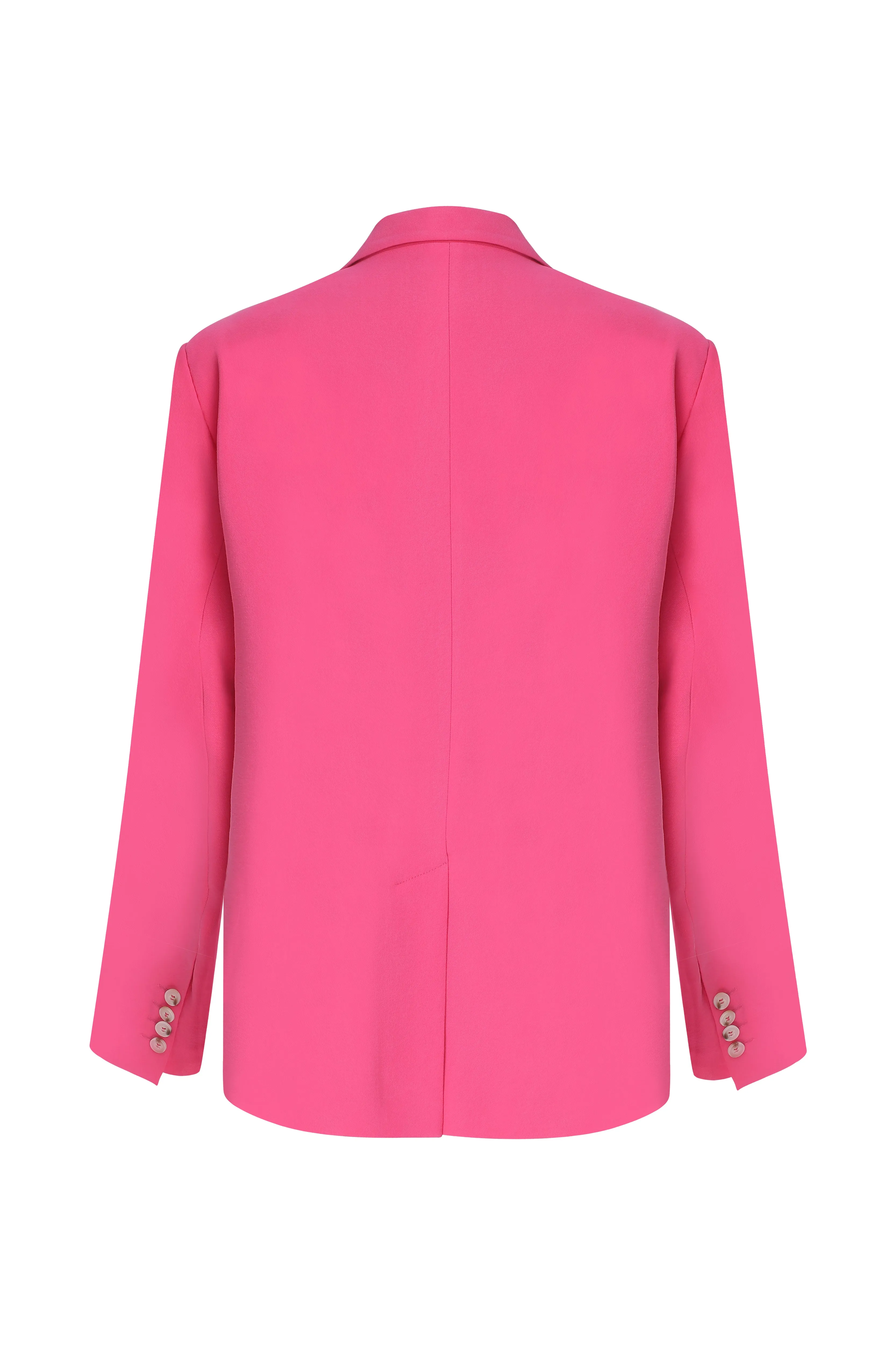 Boxy Oversize Blazer in Bubble Gum Pink