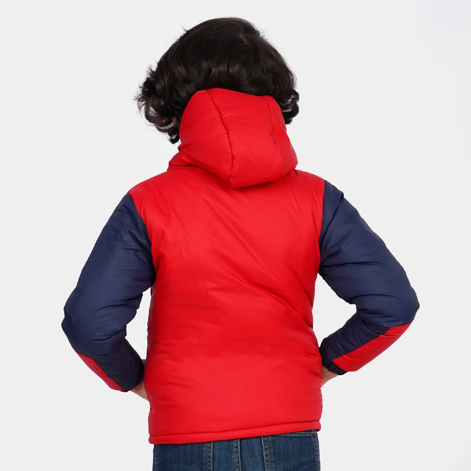 Boys Jacket C/Sleeve - Red