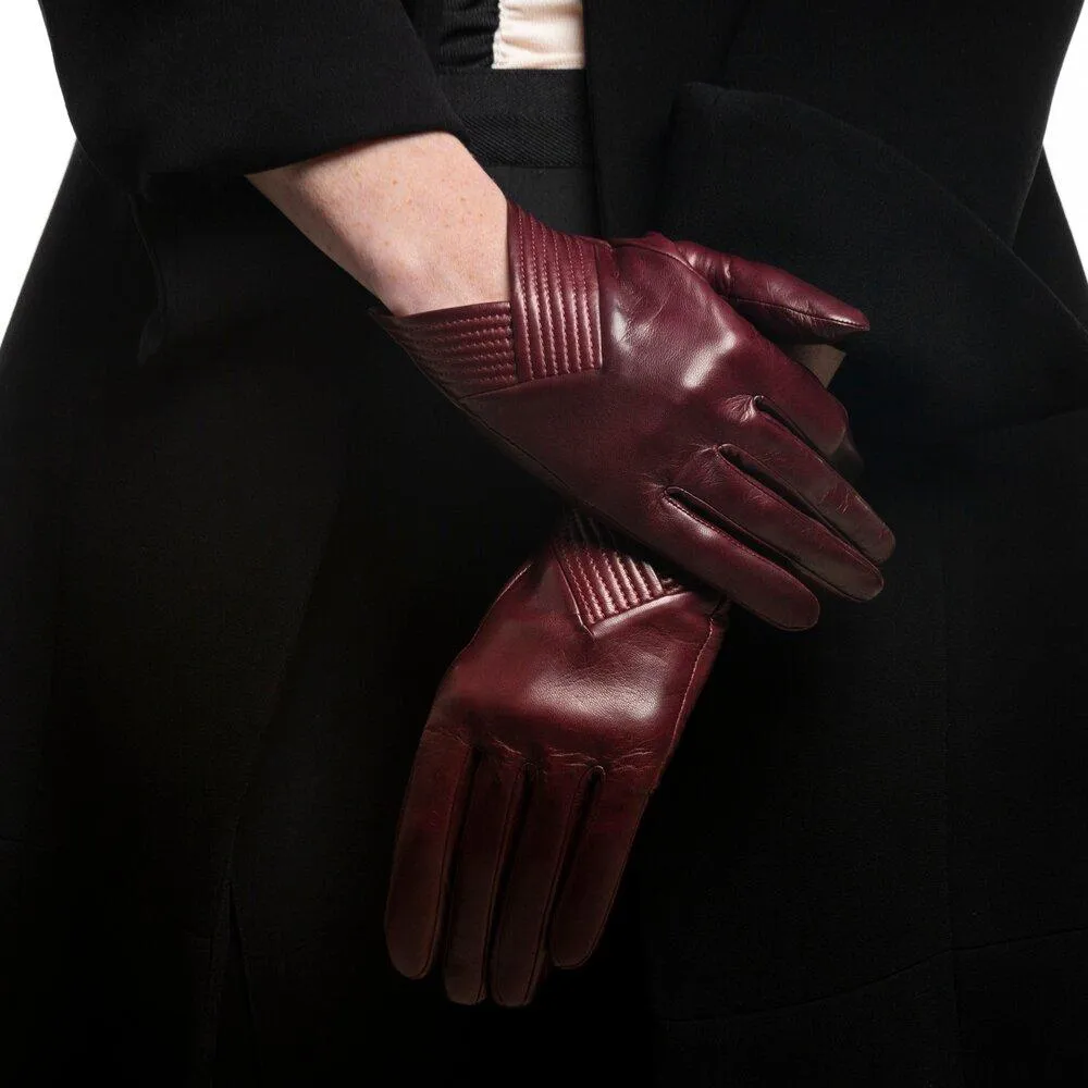 Caroline - Women's Silk Lined Leather Gloves