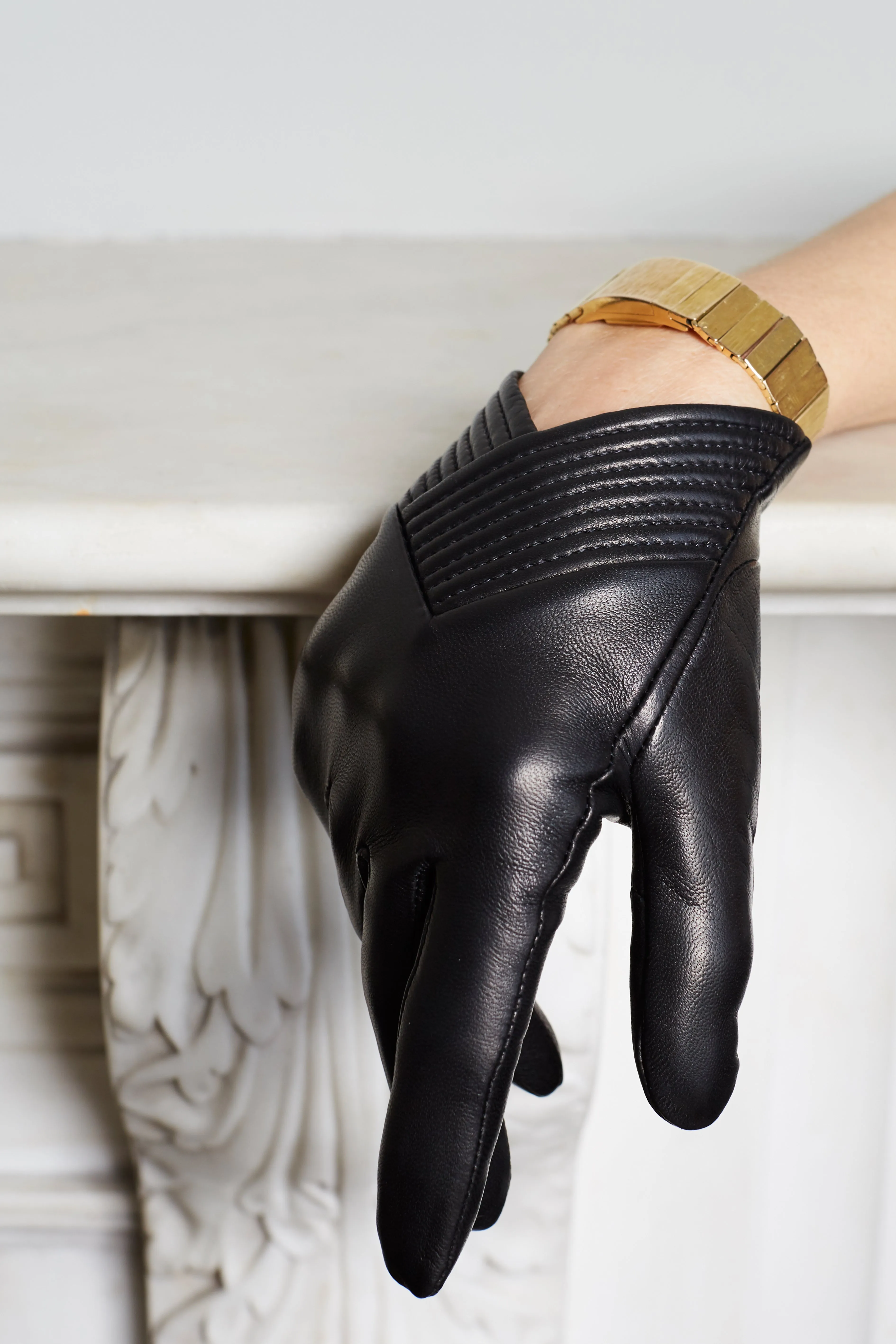 Caroline - Women's Silk Lined Leather Gloves