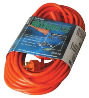 CCI 02308 Vinyl Extension Cord, 50 ft, 1 Outlet (1 EA)