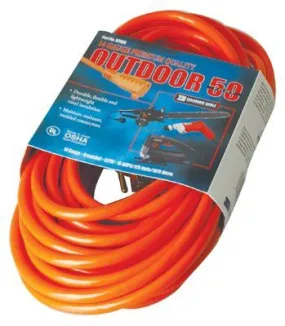 CCI 02408 Vinyl Extension Cord, 50 ft, 1 Outlet (1 EA)