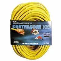 CCI 02589-0002 Vinyl Extension Cord, 100 ft, 1 Outlet (1 EA)