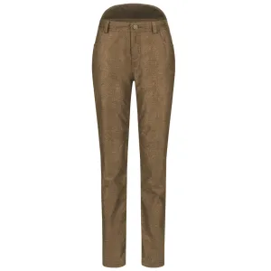 Celina Vintage Trousers - Dark Brown Melange by Blaser