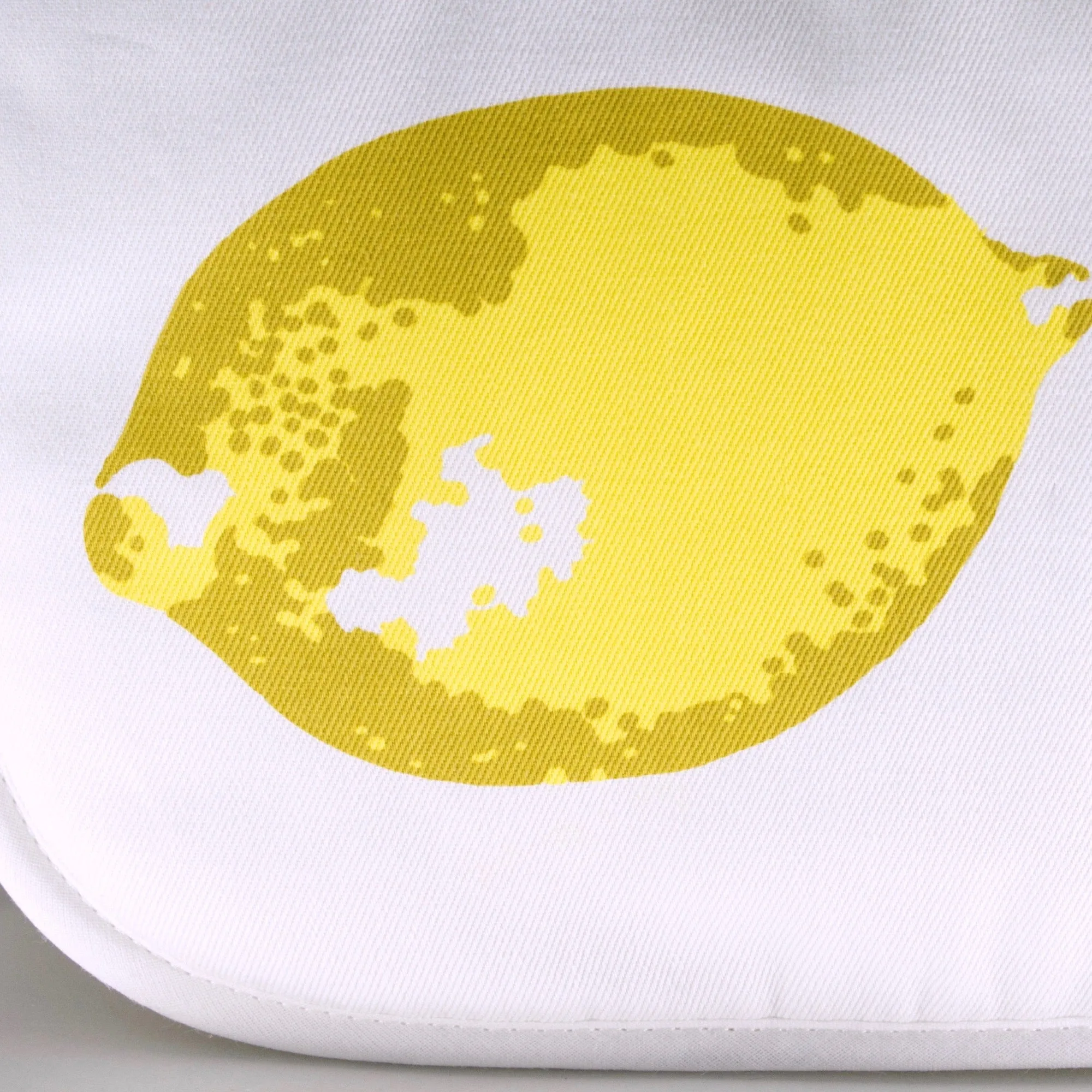 Chartreuse Lemons double oven glove - screen printed