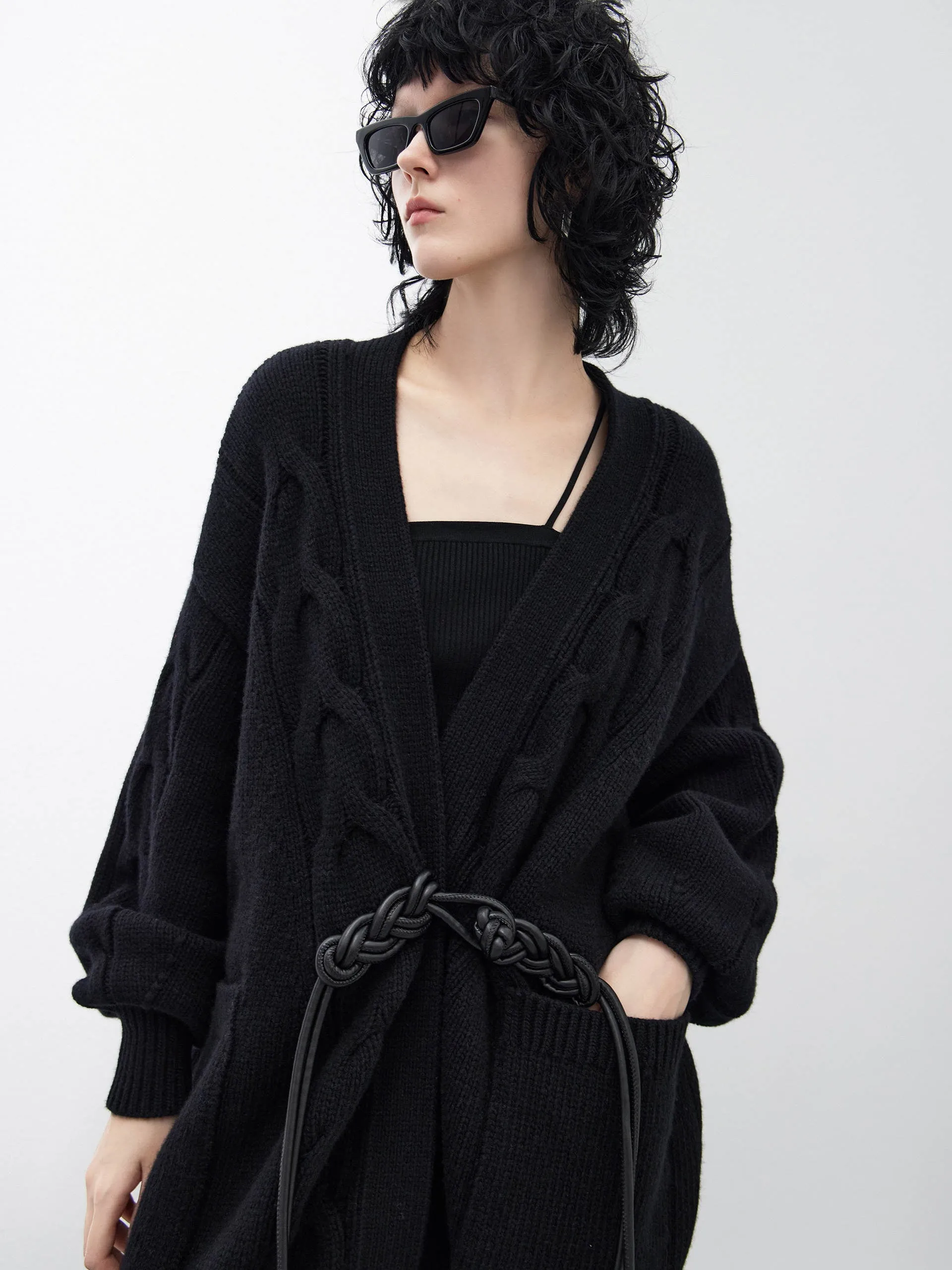 Cheongsam Buckle Wool Cardigan