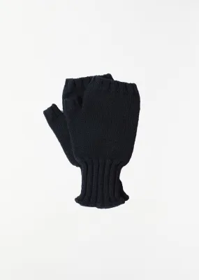 Chunky Fingerless Glove — Black