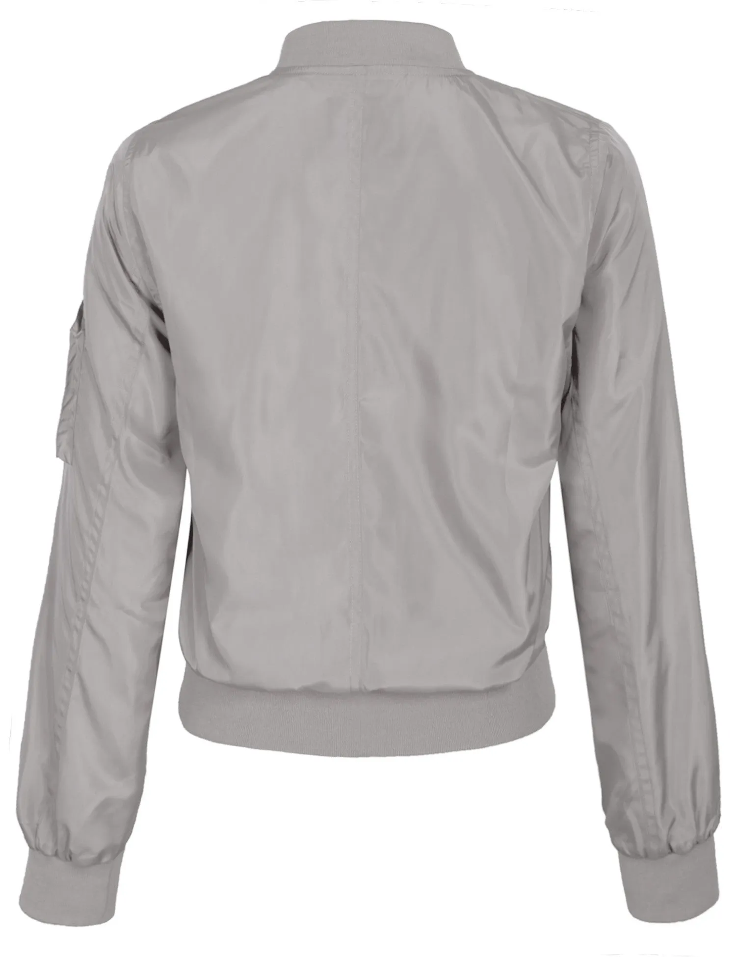 Classic Zip Up Lightweight Bomber Jacket