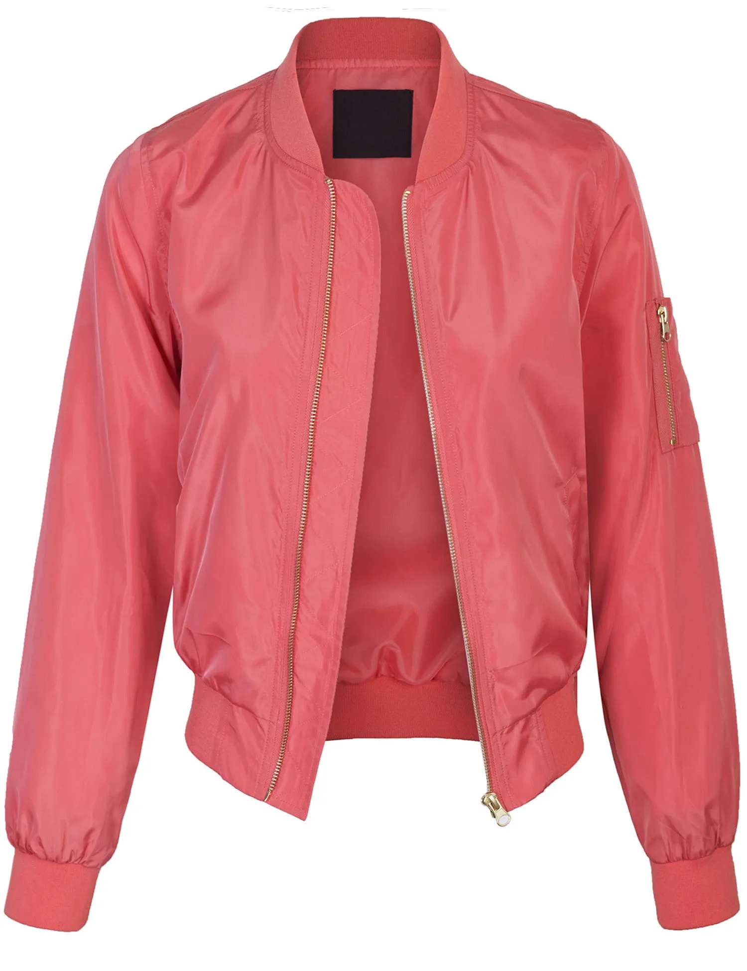 Classic Zip Up Lightweight Bomber Jacket