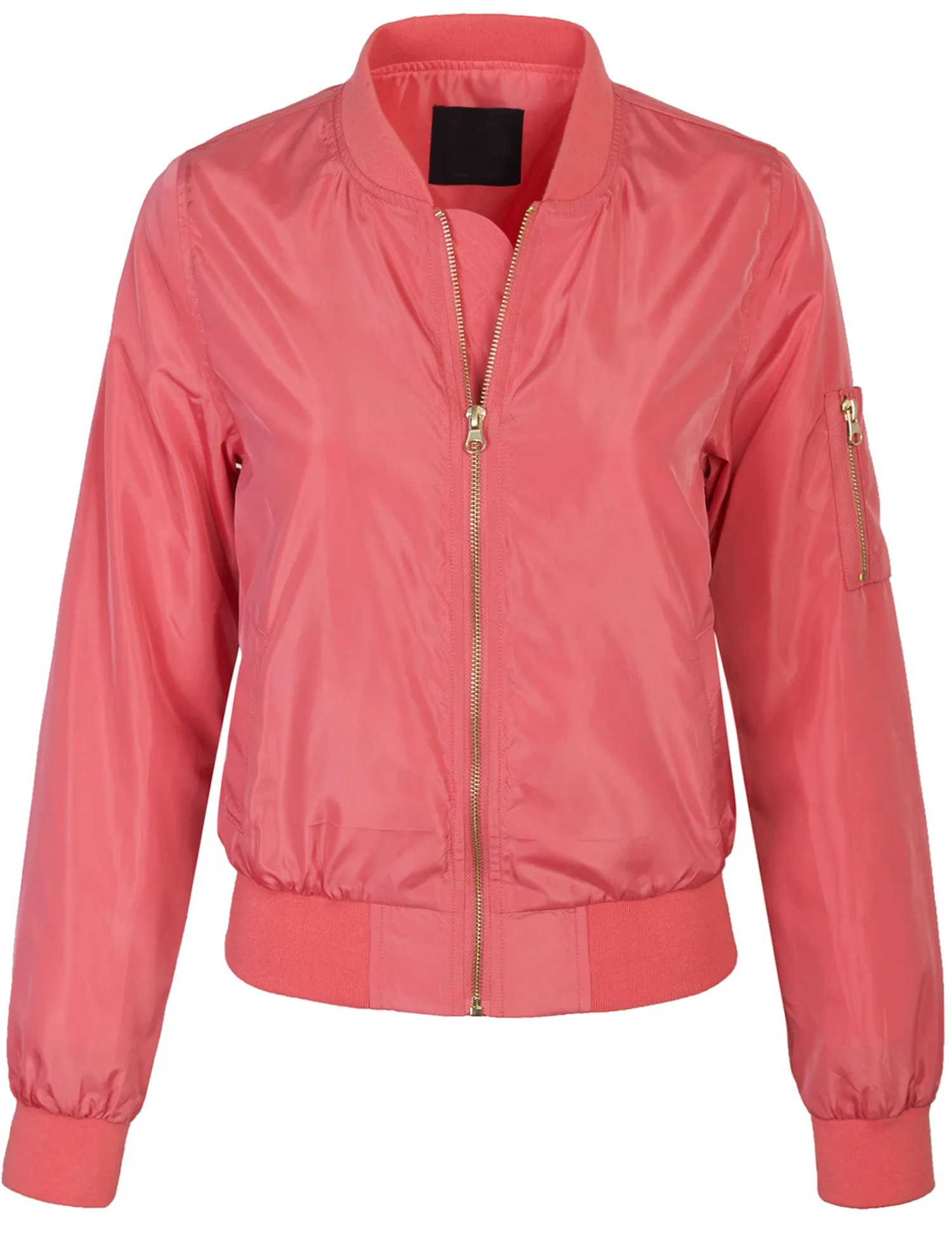 Classic Zip Up Lightweight Bomber Jacket