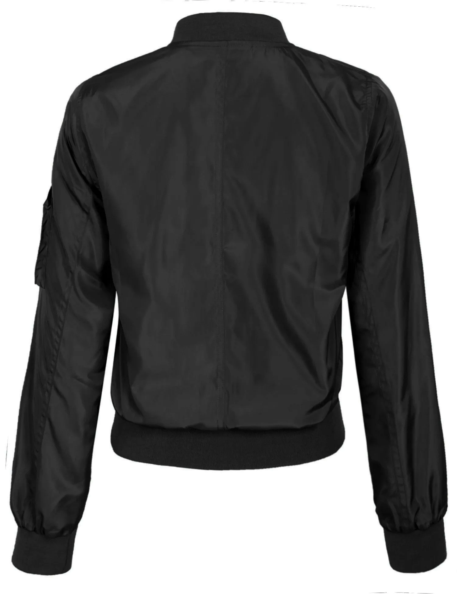 Classic Zip Up Lightweight Bomber Jacket