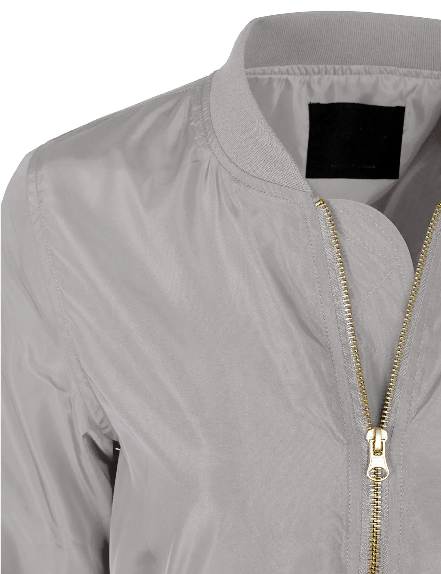 Classic Zip Up Lightweight Bomber Jacket