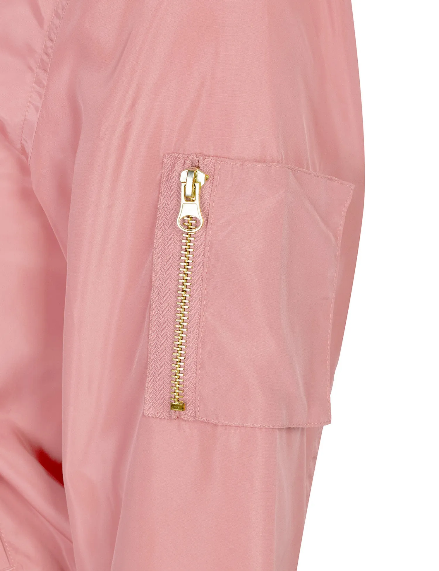 Classic Zip Up Lightweight Bomber Jacket