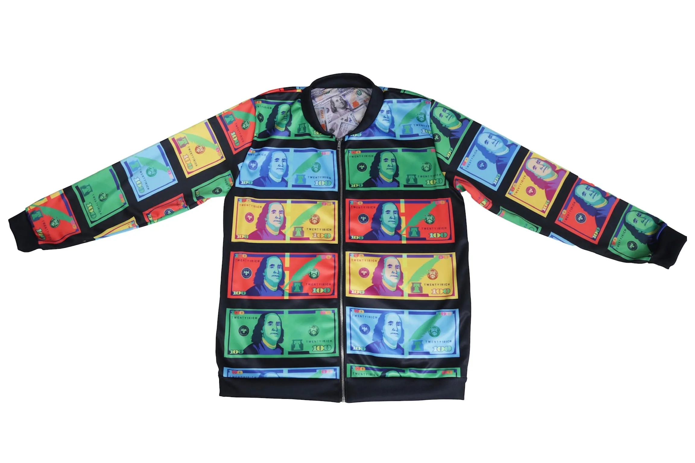 Color Money Black Bomber Jacket