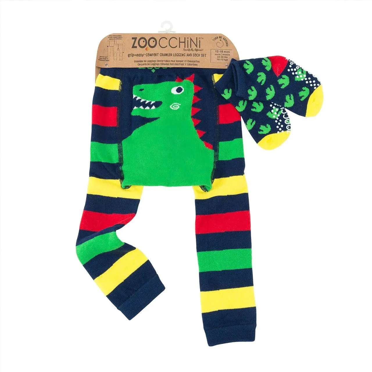 Comfort Crawler Babies Legging and Sock set - Devin the Dinosuar