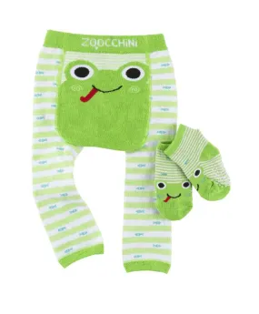 Comfort Crawler Babies Legging and Sock set - Flippy the Frog