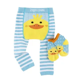 Comfort Crawler Babies Legging and Sock set - Puddles the Duck