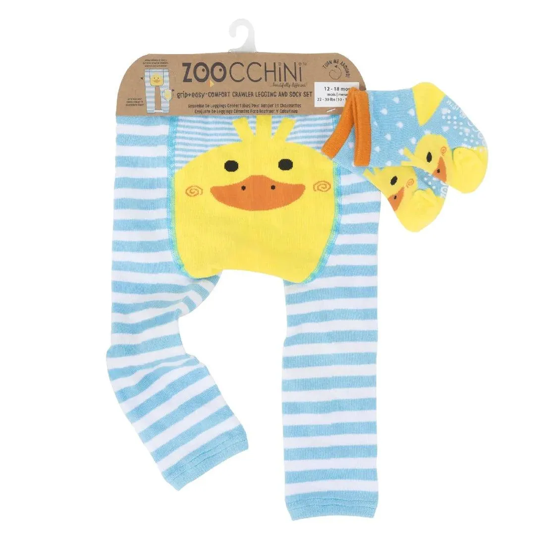 Comfort Crawler Babies Legging and Sock set - Puddles the Duck