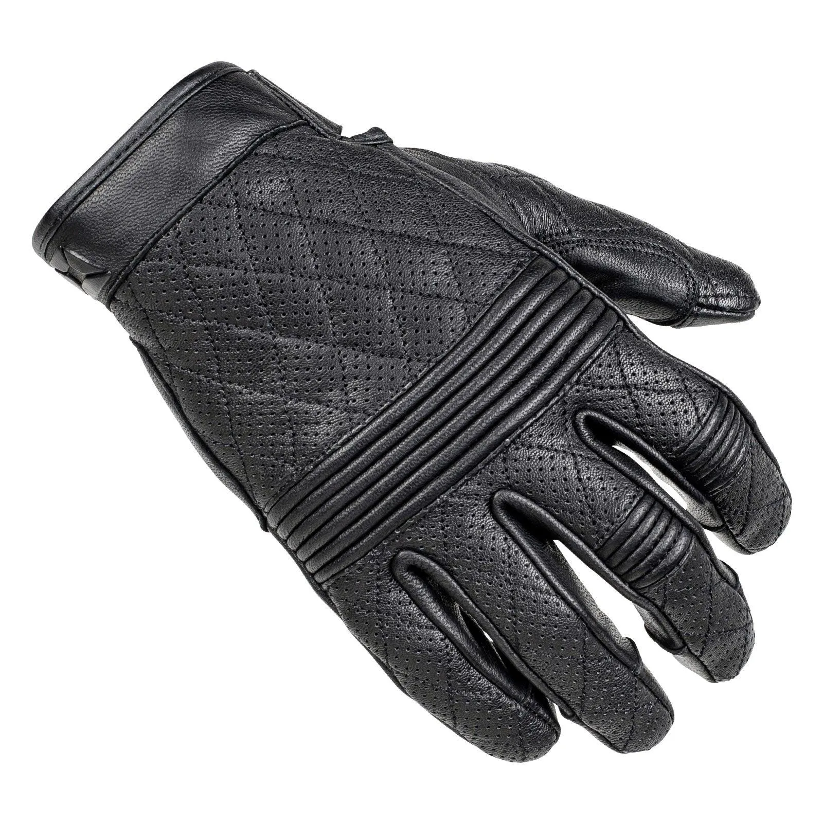 Cortech The Scrapper Short Cuff Men's Leather Gloves - Black