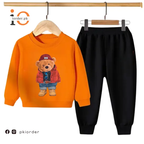 Cute Bear Kids Sweatshirt & Pant