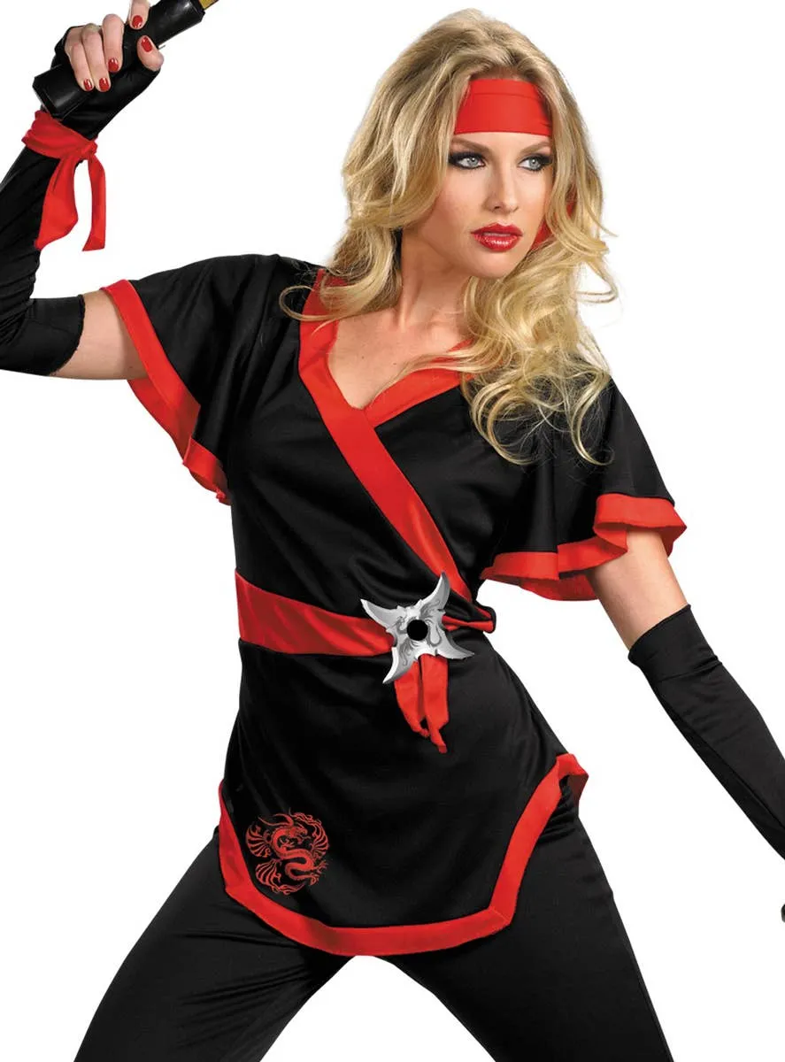 Dragon Ninja Plus Size Womens Fancy Dress Costume