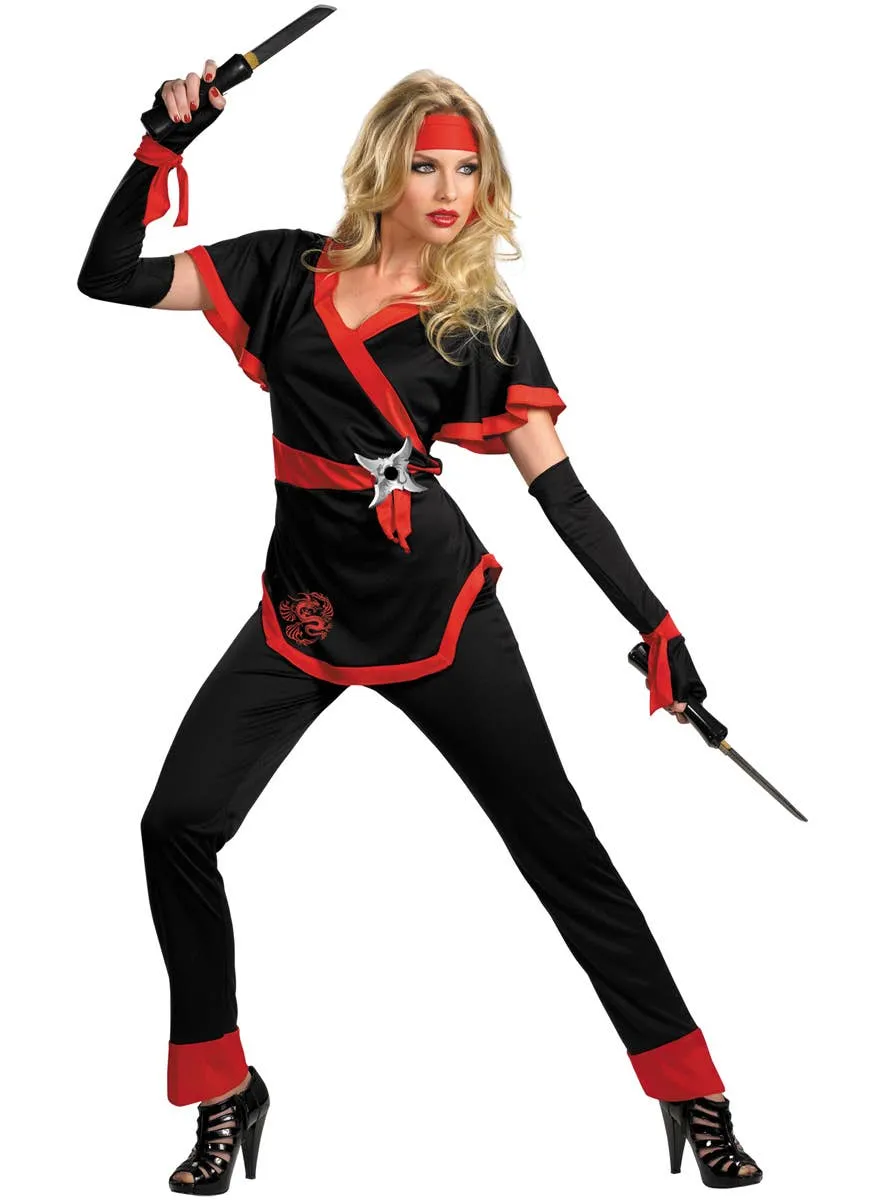 Dragon Ninja Plus Size Womens Fancy Dress Costume