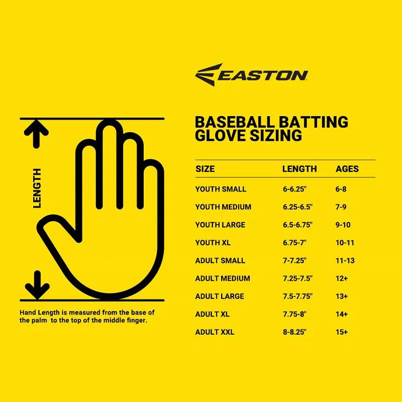 Easton Youth Mav Gt Locked In Baseball Batting Gloves