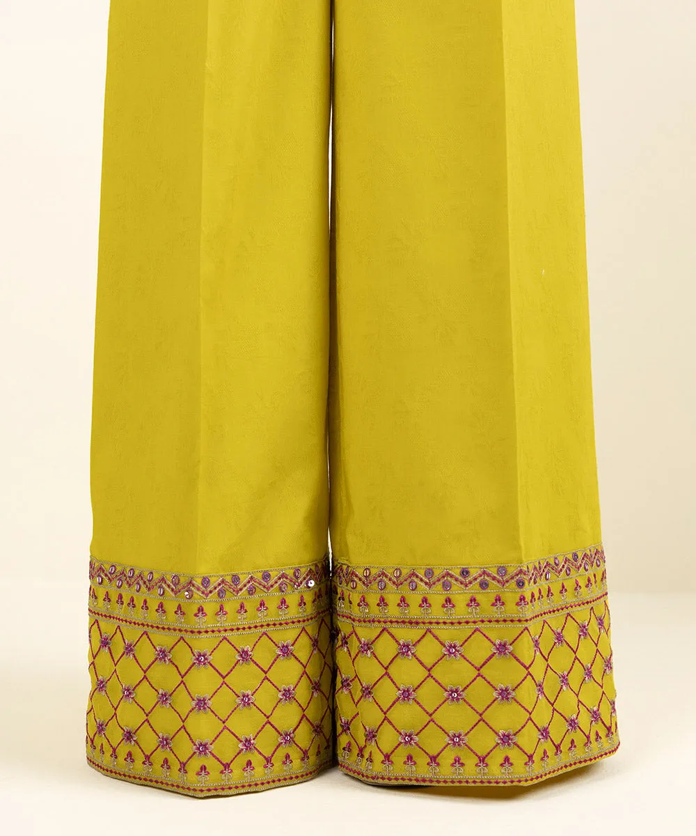 Embroidered Cotton Jacquard Culottes