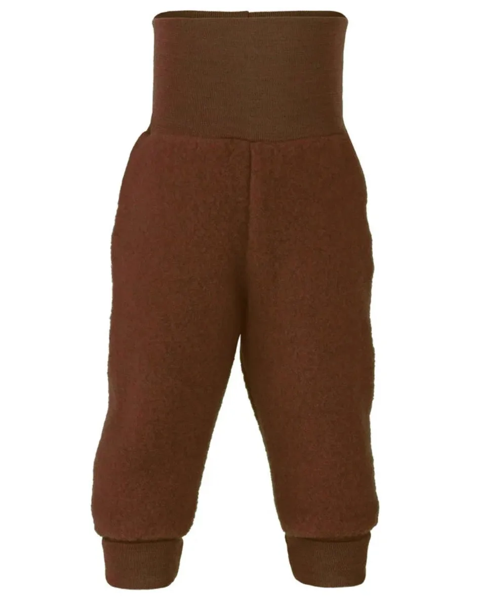 ENGEL- trousers wool fleece - cinnamon