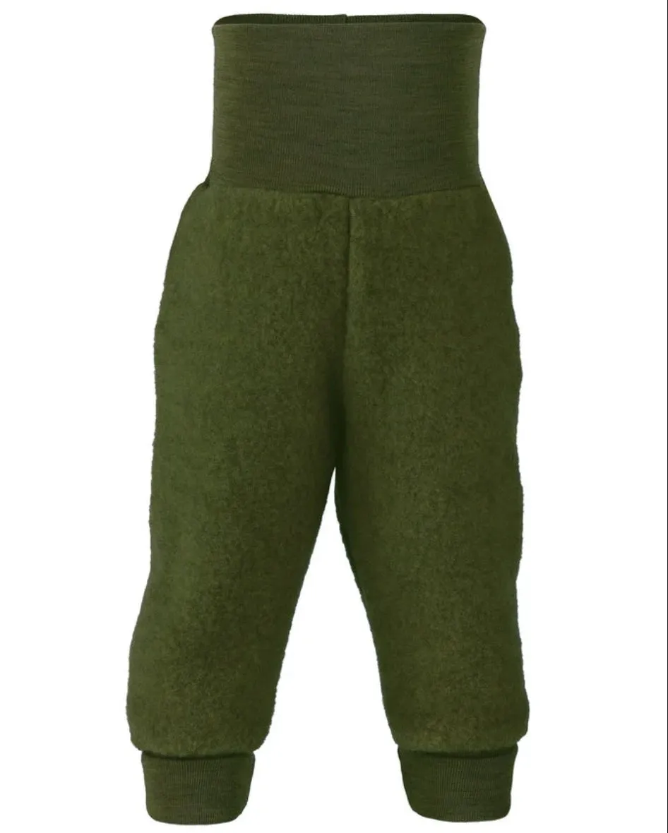 ENGEL - trousers wool fleece - reed