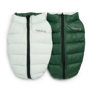 Fabdog | Pack N' Go Reversible Puffer Green Combo