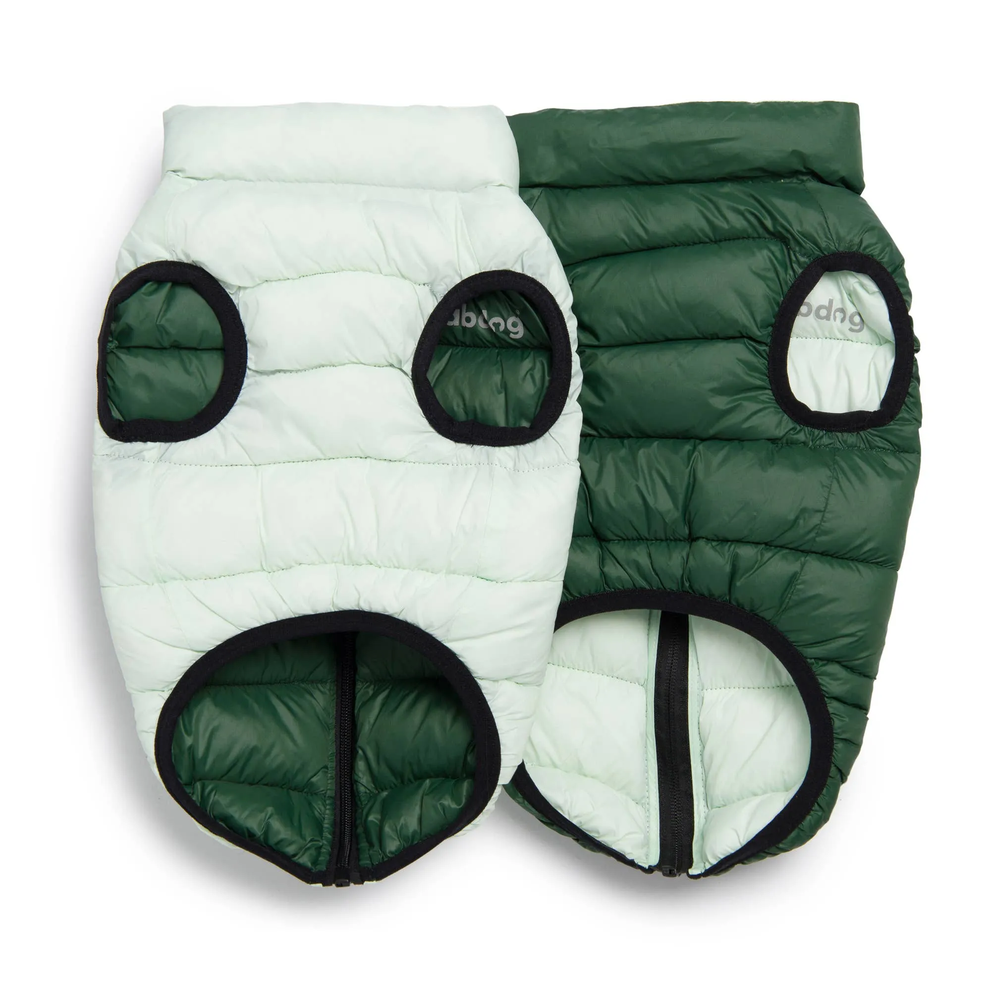 Fabdog | Pack N' Go Reversible Puffer Green Combo