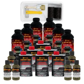 Federal Standard Color # Authentic WWII Olive Drab T73 Urethane Roll-On, Brush-On, Spray-On Truck Bed Liner, 1.5 Gallon Kit with Roller Applicator Kit