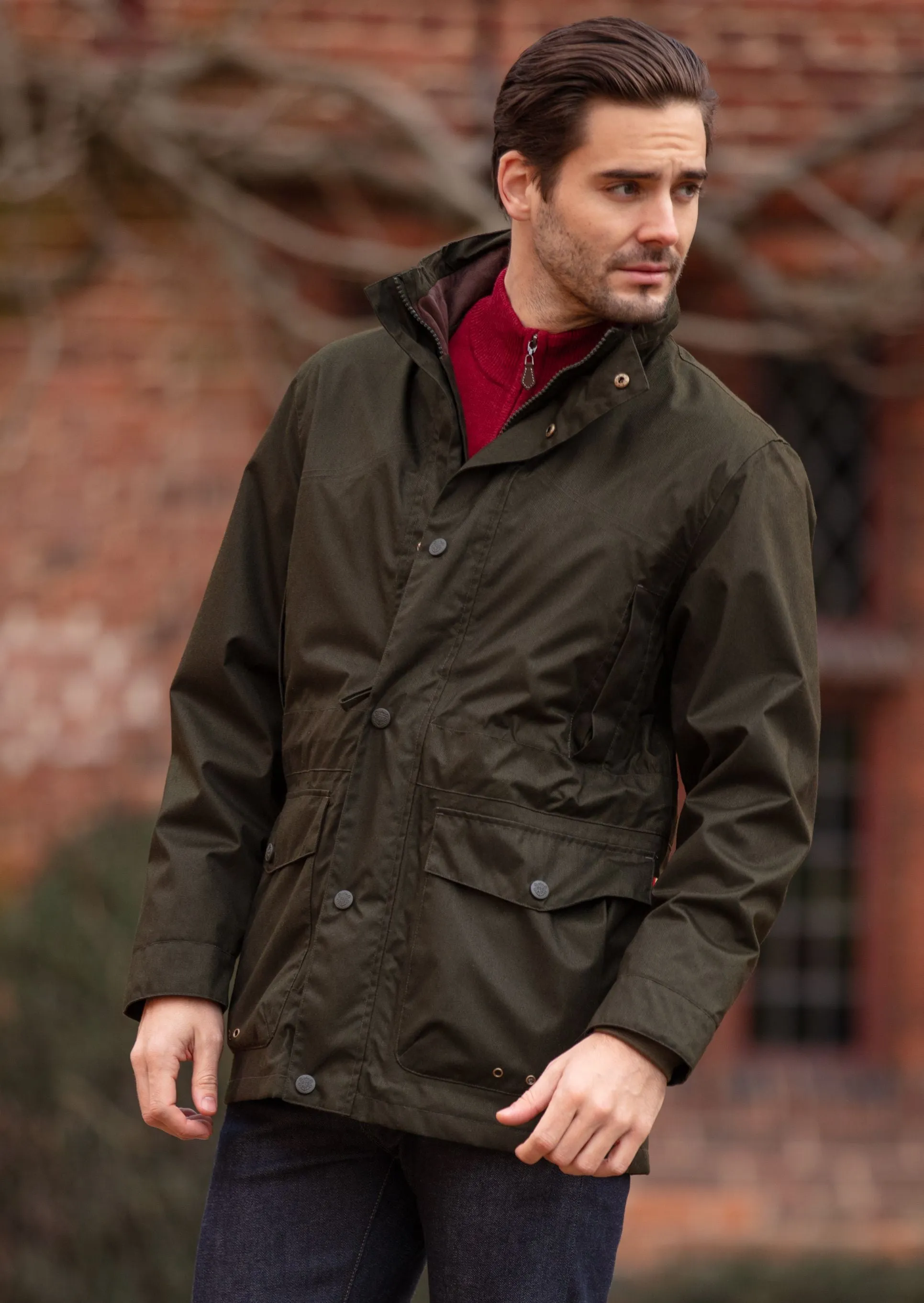 Fernley Men's Waterproof Field Coat In Woodland