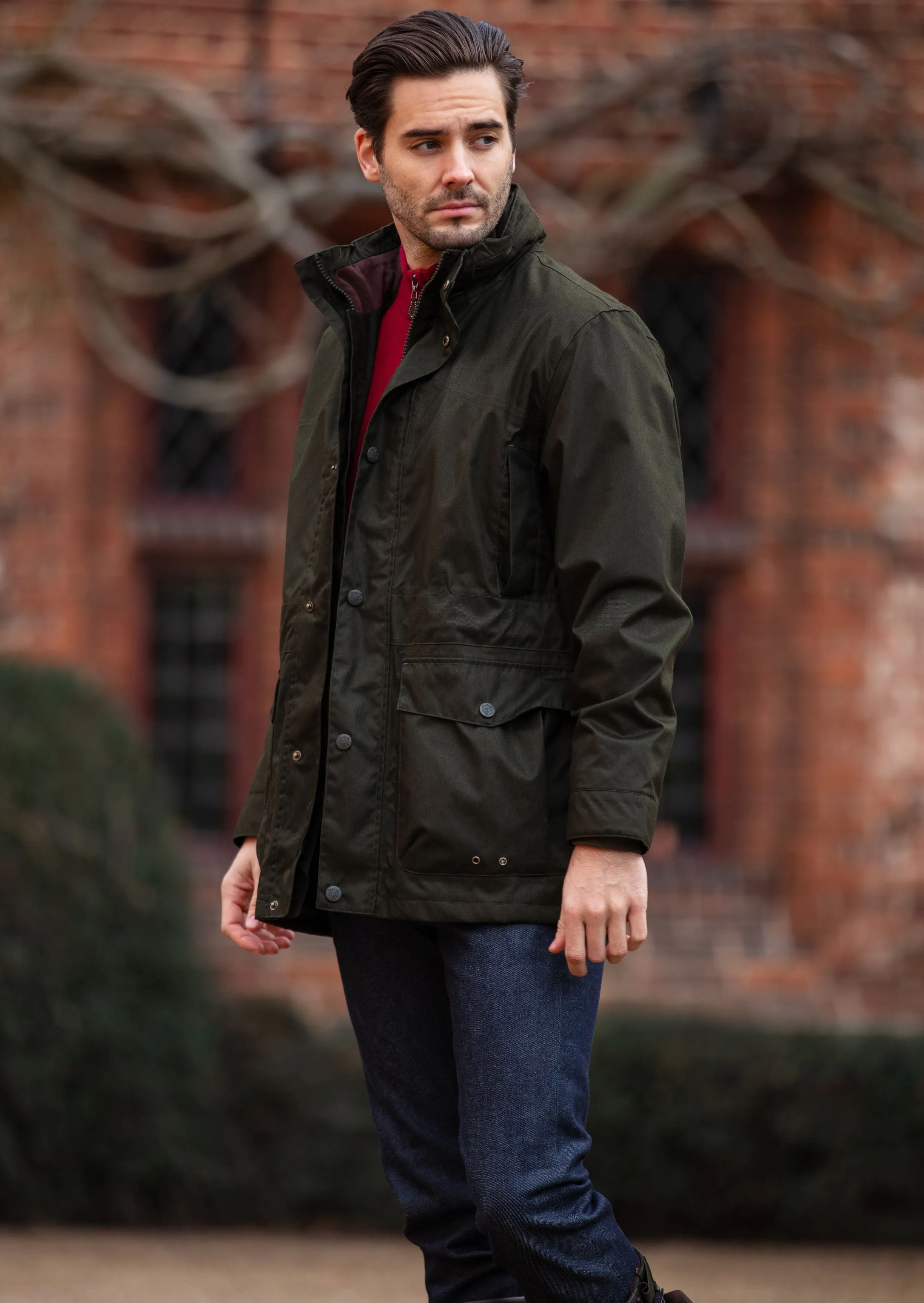 Fernley Men's Waterproof Field Coat In Woodland