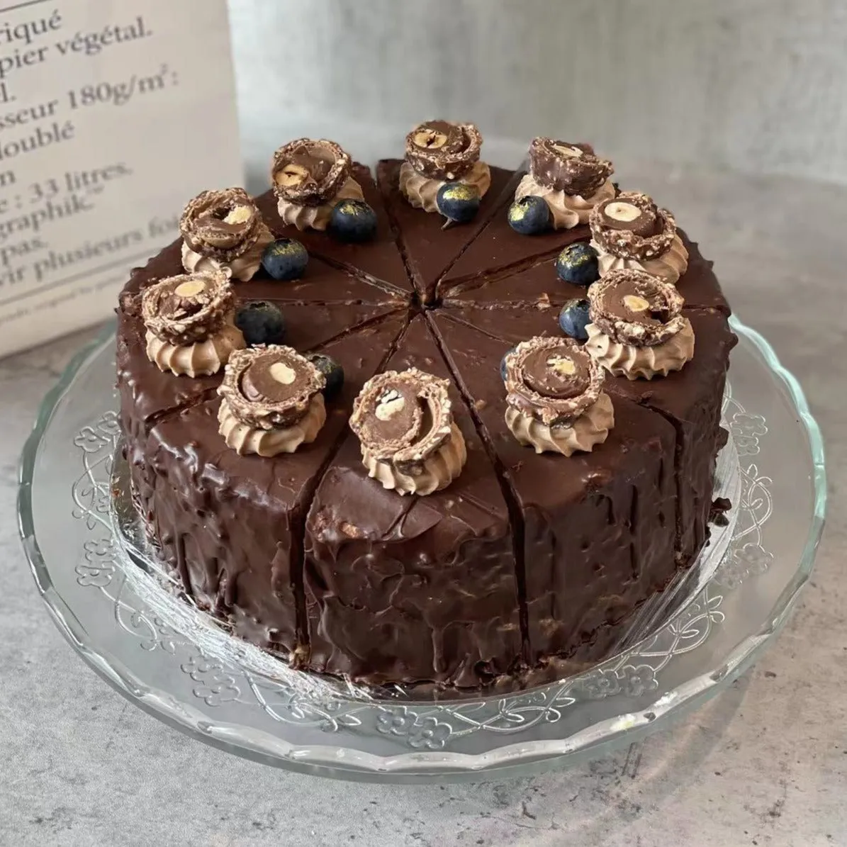 Ferrero Crispy Chocolate Chiffon Cake